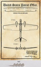 Blechschild 20x30 US Patent