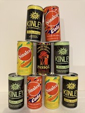 9 Mini Dosen ca. 11cm Sinalco Kinley Sammlung - leer, Kein Pfand! 1990-er