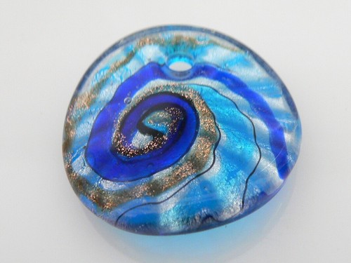 Anhänger lampwork goldsand - lampwork,