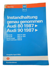 Reparaturleitfaden Audi 80 90 Coupe Cabrio Inspektion Ölwechsel NG 3B 7A NM PS 