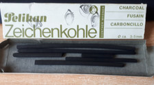 PELIKAN - Zeichenkohle -  ca. 3-5 mm - alte Verpackung - verschiedene Stärken