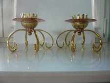 Paar Kerzenleuchter Messing