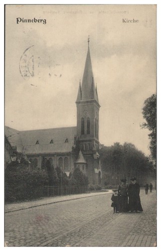 V7514 pinneberg kirche ak - kirche,