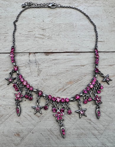 Vintage strass halskette - vintage,