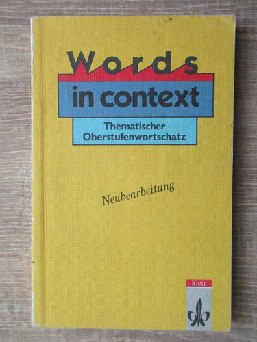 Words context - words,