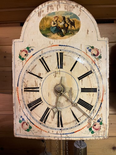 Alte wanduhr schilderuhr - wanduhr,