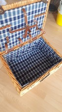 Vintage Picknickkorb Weidekorb, ohne Inhalt,abnehmbarer Innenstoff ,neuwertig!