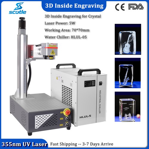 Laser marking machine 3d - 5w, uv