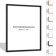 Rahmendesign24 Bilderrahmen Nero, 6 Farben - 40 Größen, Fotorahmen, Posterrahmen