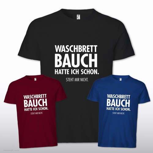 Lustiges shirt waschbrett - lustiges,