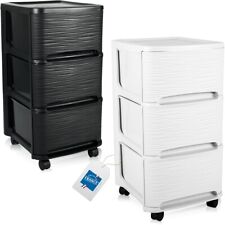 Schubladenschrank Rollen Regal Büro Schublade Rollwagen Rollcontainer Kunststoff