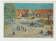 AK    Künstlerkarte  DDR  Johannes Burkhardt  Ein Morgen auf der  LPG