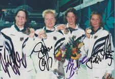 4  Pressefoto -Autogramme  von Schwimmerinnen GER  Olympia  1996