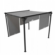 Garten Terrasse Pergola - Stahl - Delos I 2.9x2.9m Grau