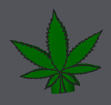 Abdeckkappe CANNABIS BLATT  Schutzkappe   -- MIT DIEBSTAHLSCHUTZ