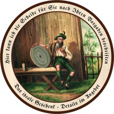 Erinnerungen an die Jagd Tracht Schützenscheibe 55cm Wunschtext 156