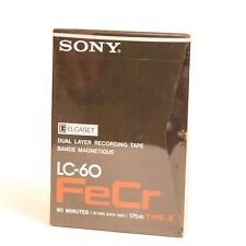 ►► SONY ELCASET FeCr LC-60 DUAD TAPE ► Type II ► 1976 ► BLANK NEU NOS SEALED ◄◄