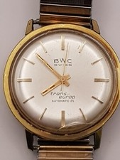 BWC swiss trans-europ Automatic 25 swiss made vintage Herren Armbanduhr