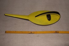 alte DDR Blumen-Gießkanne, Design von Klaus Kunis, Gelb-Schwarz, KULT!