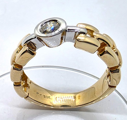 Brillantring 585 bicolor - 585/-,