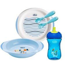Chicco Baby Geschirr Set Baby Geschirrset für Essen und Babynahrung besteht aus 