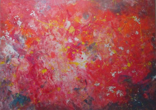 Acrylgemälde leinwandbild - acrylgemälde,