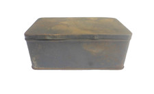 alt Eisenkiste Blechdose Kaffeedosen ? Kiste Dose Eisen Tabakdose Tabak schwarz