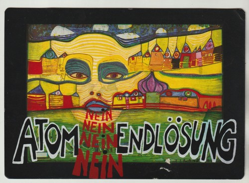 Postkarte hundertwasser 1981 - hundertwasser,