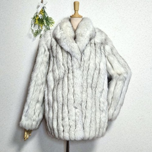 Saga fox pelzmantel halblang - fox,