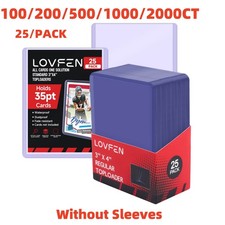 100/200/500/1000/2000CT Top Loader Normale 3x4 Toploader für 35pt Sportkarten