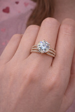 Trendy Damenring Silberfarben