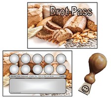 Bonuskarten Treuekarten Rabattkarten Brot Pass Brotpass Bäcker Backshop Bäckerei
