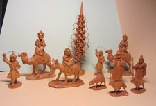 11 geschnitze ULMEN HOLZ -