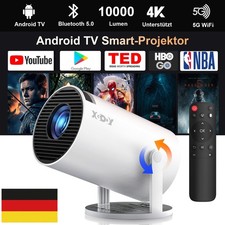 XGODY Video Beamer 4K Smart Projektor 5G WiFi LED Bluetooth Android Heimkino