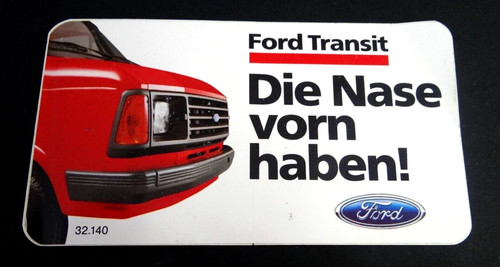 Werbe aufkleber ford transit - ford,