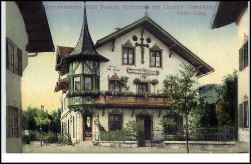 Oberammergau bayern postkarte - oberammergau,