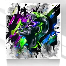 Leinwand Bild Abstrakt Gesicht