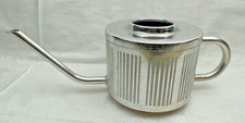 DDR Blumen / Kakteen Gießkanne Silberne Metall / Blech Kanne / Gut / JO
