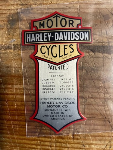 Harley patent emblem - harley,