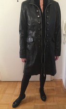 eleganter Damen Leder Mantel