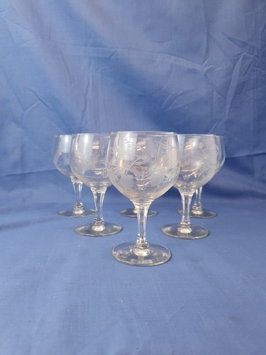 Vintage trink weingläser 6er - weingläser, (6er