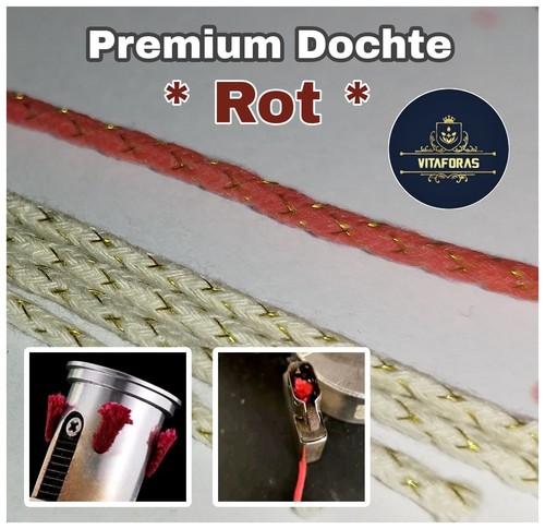 Rote premium dochte - ♥️,