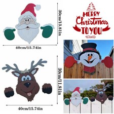 Garten Zaun Weihnachtsmann