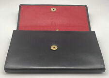 Vintage Goldpfeil Leder Portemonnaie/ Geldbörse - Schwarz/ Rot/ Gold - 70er