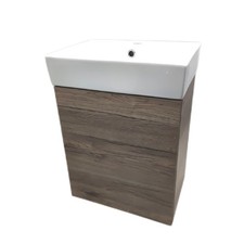 Tiny Badmöbel Set Bad Badezimmer Eiche Matt platzsparend modern elegant