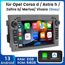 Android 13 CARPLAY 2+64GB Autoradio Für Opel Astra H Corsa C D Vectra C Zafira 