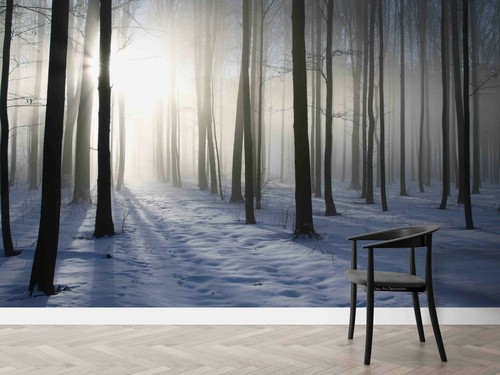 Schnee wald tapete - 3d,