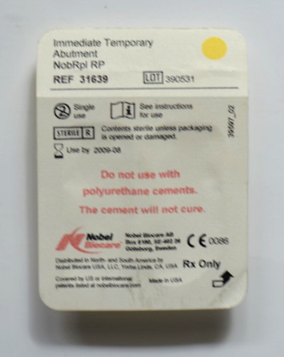 Implantat temp abutment nobrpl - implantat,