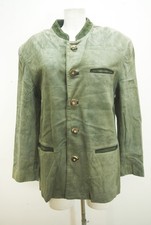 Lodenfrey Lederjacke lässige Trachtenjacke Ziegenleder Hirschhornknöpfe Gr.50