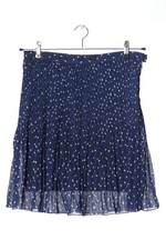 PEPE JEANS LONDON Faltenrock Damen Rock Gr. DE 38 blau-schwarz-wollweiß